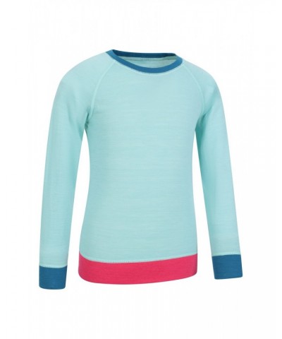 Kids Merino Colour Block Set Mint $19.80 Base Layers