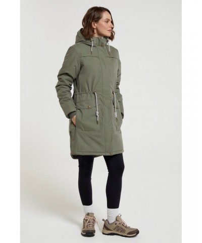 Acorn Womens Sherpa Lined Insulated Waterproof Parka Khaki $41.59 Jackets