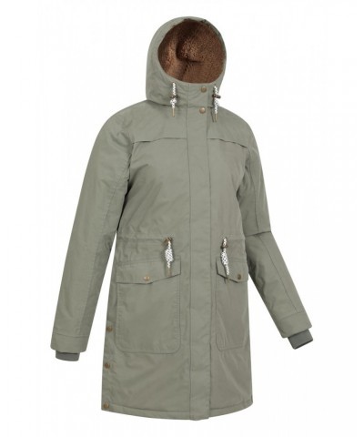 Acorn Womens Sherpa Lined Insulated Waterproof Parka Khaki $41.59 Jackets