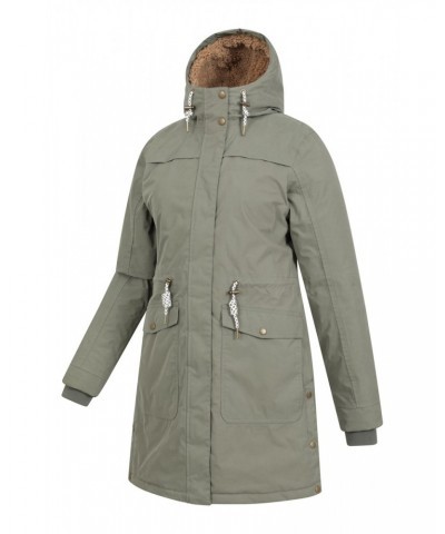 Acorn Womens Sherpa Lined Insulated Waterproof Parka Khaki $41.59 Jackets