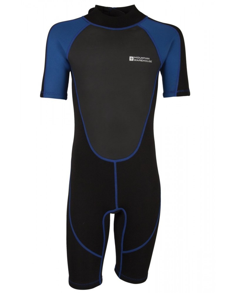 Kids Shorty 2.5/2mm Wetsuit Turquoise $25.79 Swimwear