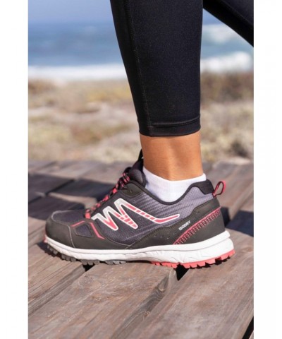 Lakeside Womens Waterproof Trail Running Shoes Jet Black $32.50 Active