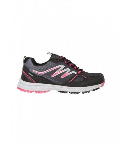 Lakeside Womens Waterproof Trail Running Shoes Jet Black $32.50 Active