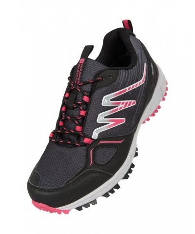 Lakeside Womens Waterproof Trail Running Shoes Jet Black $32.50 Active