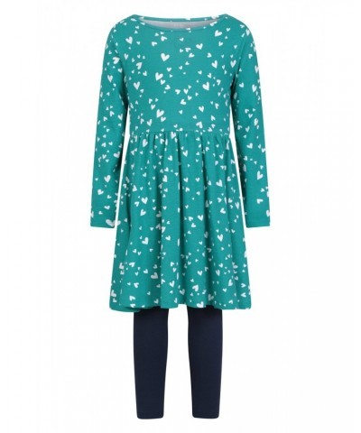 Daisy Kids Organic Dress Set Teal $15.11 Dresses & Skirts