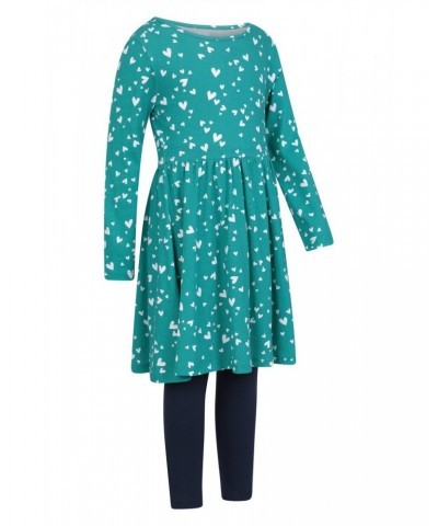 Daisy Kids Organic Dress Set Teal $15.11 Dresses & Skirts