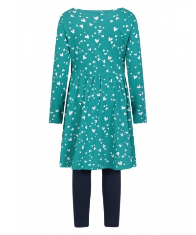 Daisy Kids Organic Dress Set Teal $15.11 Dresses & Skirts