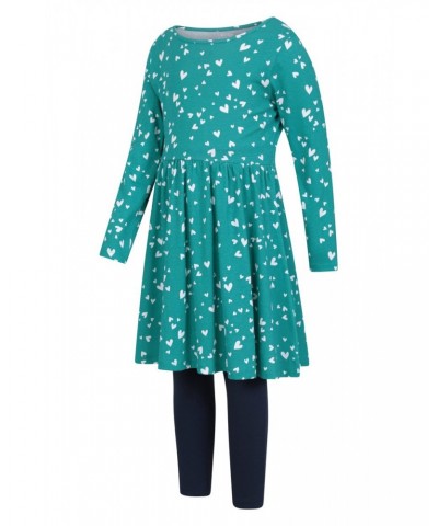 Daisy Kids Organic Dress Set Teal $15.11 Dresses & Skirts