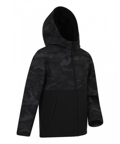 Exodus Kids Printed Water Resistant Softshell Black Camo $15.07 Jackets