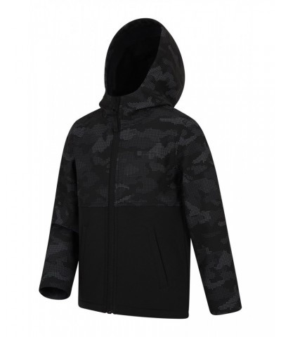 Exodus Kids Printed Water Resistant Softshell Black Camo $15.07 Jackets