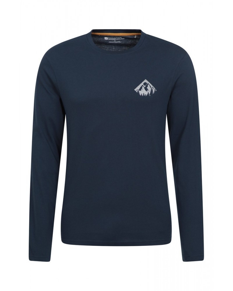 Mountain View Mens T-Shirt Navy $13.74 Tops