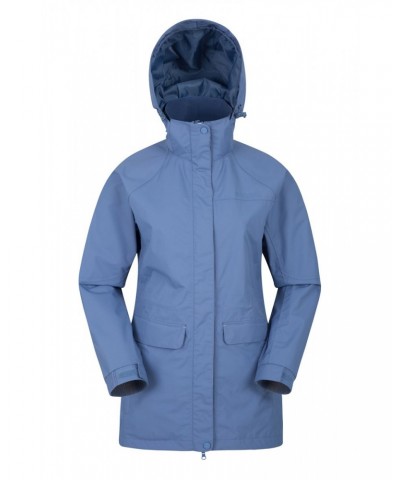 Glacial Extreme Womens Long Waterproof Jacket Blue $27.00 Jackets