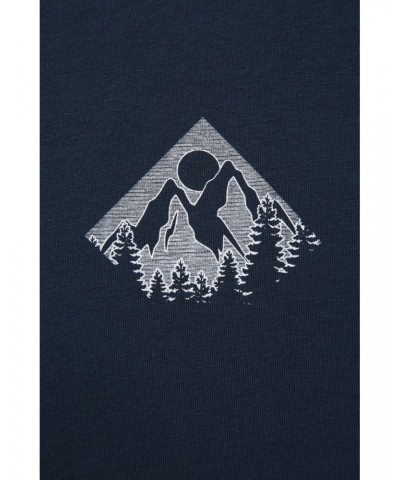 Mountain View Mens T-Shirt Navy $13.74 Tops