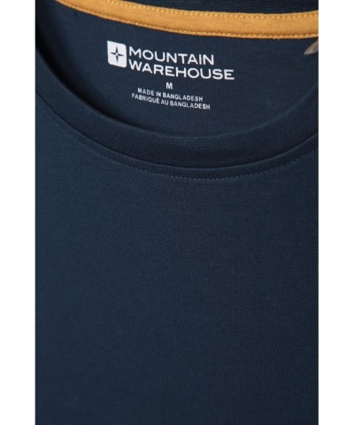 Mountain View Mens T-Shirt Navy $13.74 Tops