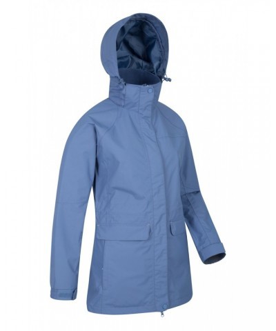 Glacial Extreme Womens Long Waterproof Jacket Blue $27.00 Jackets