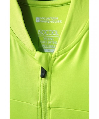 Pro IsoCool Womens Cycling Jersey Lime $16.00 Active