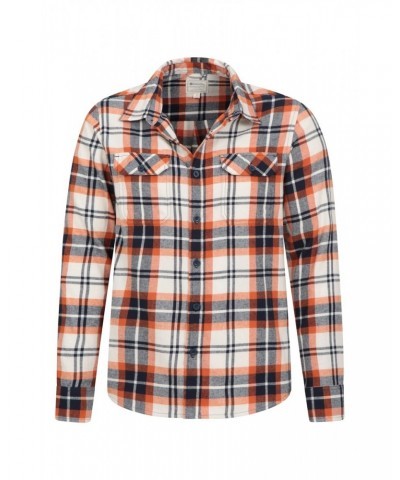 Trace Mens Flannel Long Sleeve Shirt Soft Yellow $13.86 Tops