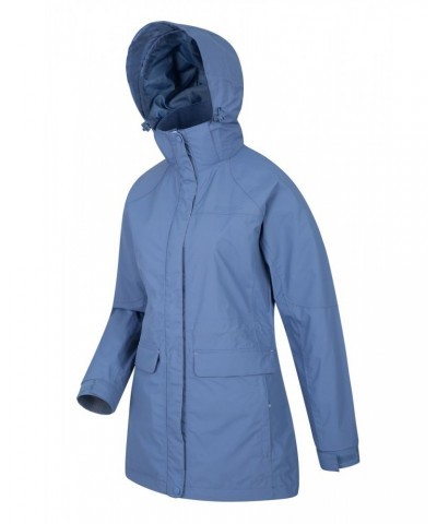 Glacial Extreme Womens Long Waterproof Jacket Blue $27.00 Jackets