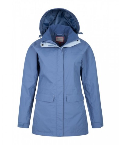 Glacial Extreme Womens Long Waterproof Jacket Blue $27.00 Jackets