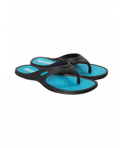 Street Womens Flip Flops Teal $11.99 Swimwear