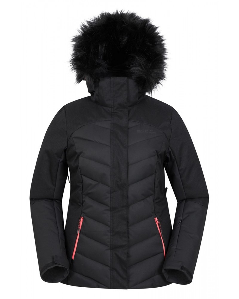 Pyrenees II Womens Insulated Ski Jacket Black $26.35 Jackets