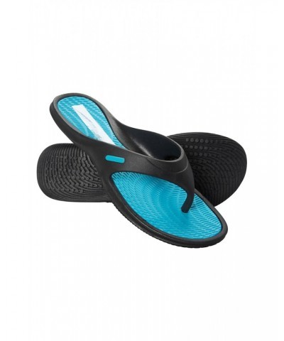 Street Womens Flip Flops Teal $11.99 Swimwear