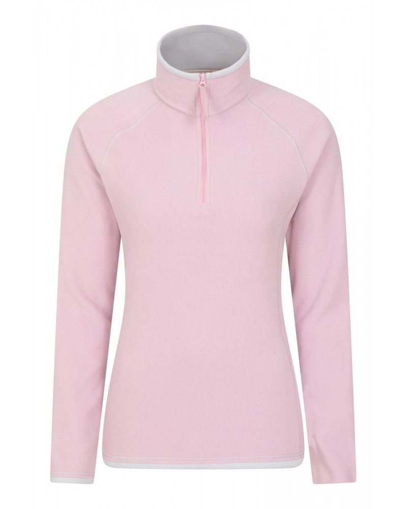 Montana Womens Half-Zip Fleece Pink $13.76 Fleece