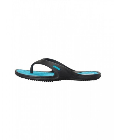 Street Womens Flip Flops Teal $11.99 Swimwear