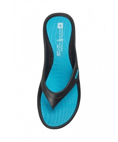 Street Womens Flip Flops Teal $11.99 Swimwear