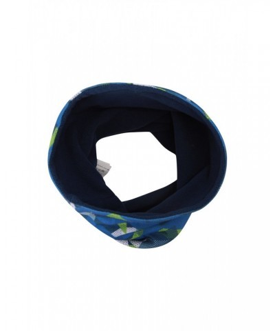 Kids Fleece Lined Printed Neck Gaiter Blue $10.59 Accessories