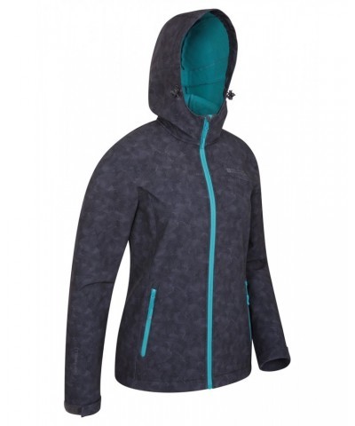 Exodus Womens Printed Water Resistant Softshell Black $41.29 Jackets