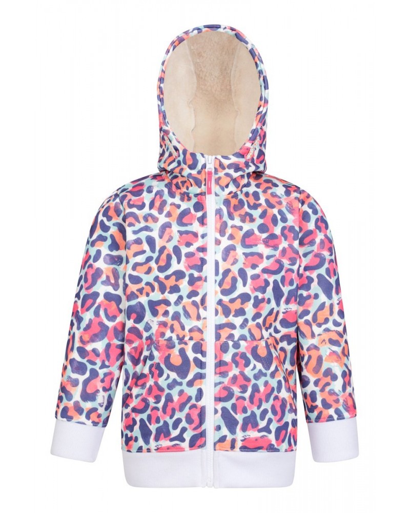 Alpine Kids Printed Fleece Jacket Leopard $15.51 Fleece