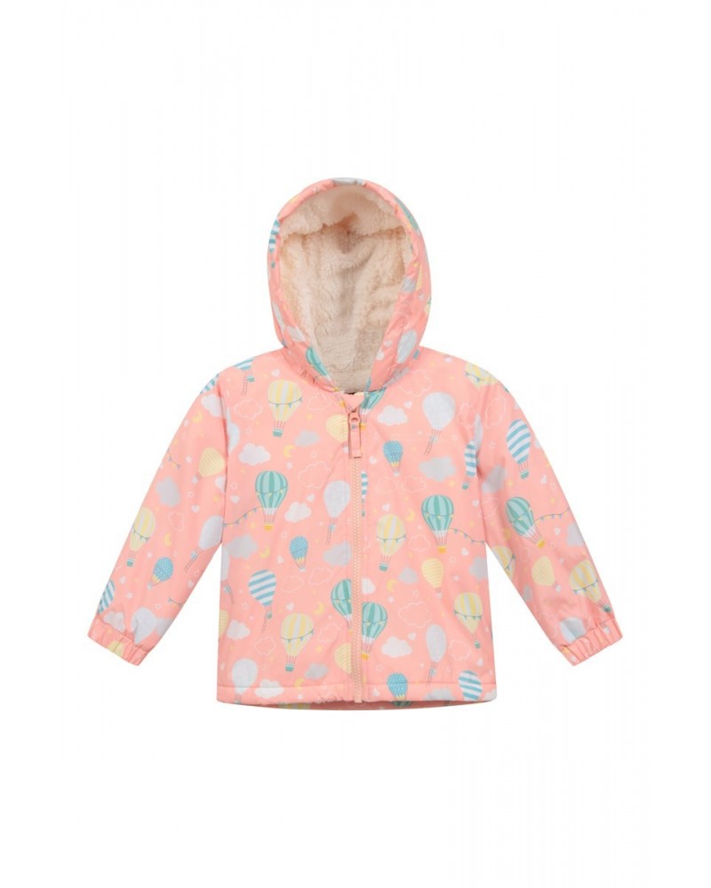 Baby Water-Resistant Cozy Jacket Coral $18.19 Babywear