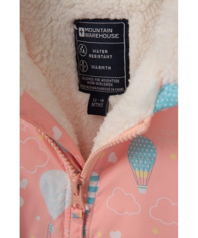 Baby Water-Resistant Cozy Jacket Coral $18.19 Babywear