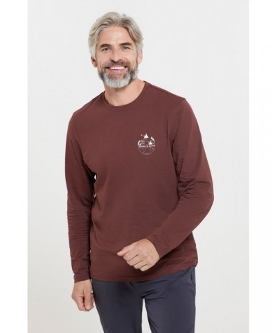 Down To Earth Mens Organic T-Shirt Burgundy $12.50 Tops