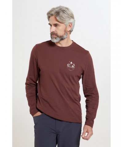 Down To Earth Mens Organic T-Shirt Burgundy $12.50 Tops