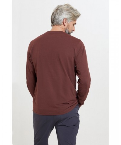 Down To Earth Mens Organic T-Shirt Burgundy $12.50 Tops