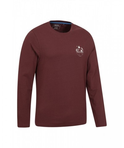 Down To Earth Mens Organic T-Shirt Burgundy $12.50 Tops