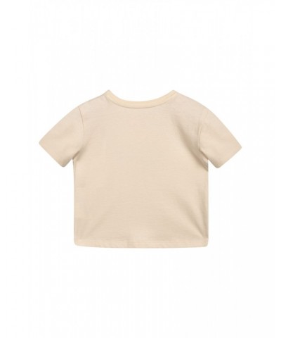 Baby Organic Applique T-shirt Beige $9.17 Babywear