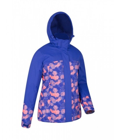 Dawn Womens Printed Ski Jacket Light Purple $27.99 Ski