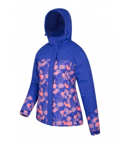 Dawn Womens Printed Ski Jacket Light Purple $27.99 Ski