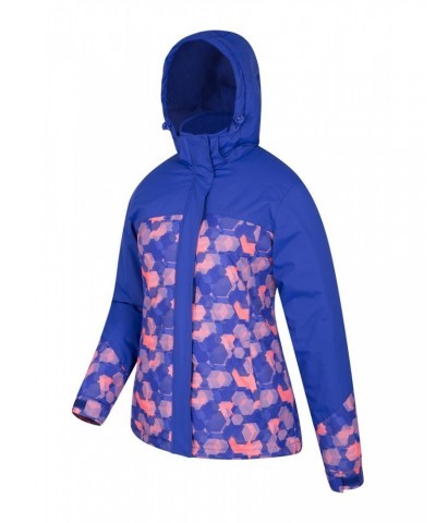 Dawn Womens Printed Ski Jacket Light Purple $27.99 Ski