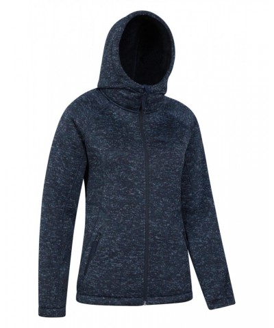 Nevis Womens Fur Lined Hoodie Navy $24.20 Tops