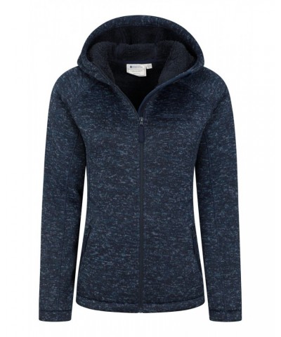 Nevis Womens Fur Lined Hoodie Navy $24.20 Tops