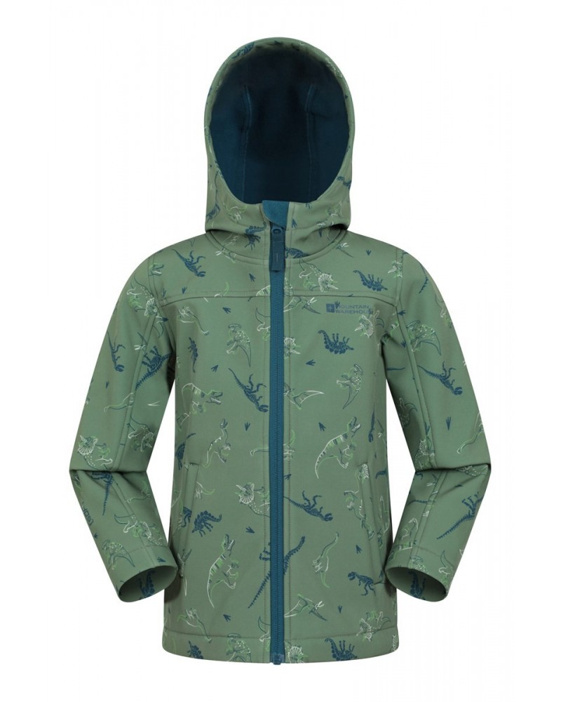 Exodus II Kids Printed Water-resistant Softshell Green $17.15 Jackets