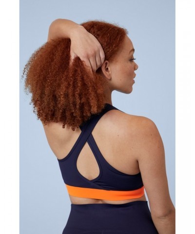 Womens Sports Bra Navy $17.40 Active