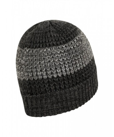 Two-Tone Melange Mens Thermal Beanie Charcoal $14.99 Accessories