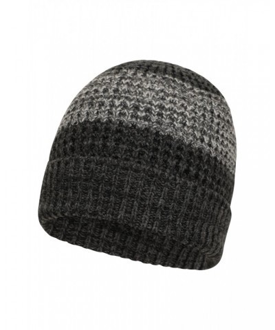 Two-Tone Melange Mens Thermal Beanie Charcoal $14.99 Accessories