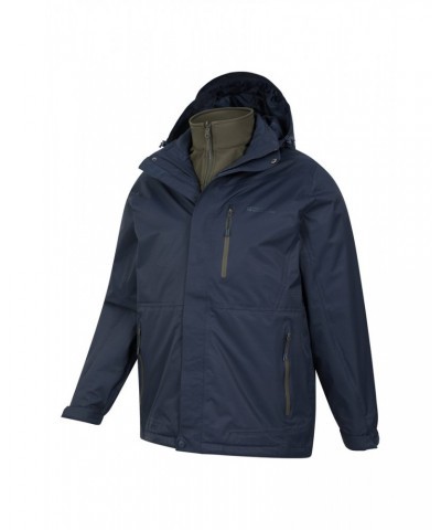 Bracken Extreme 3 in 1 Mens Waterproof Jacket Indigo $82.49 Jackets