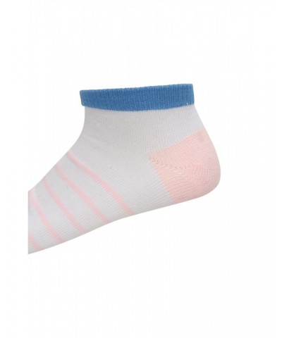 Striped Kids Sneaker Socks Multipack Teal $8.99 Accessories